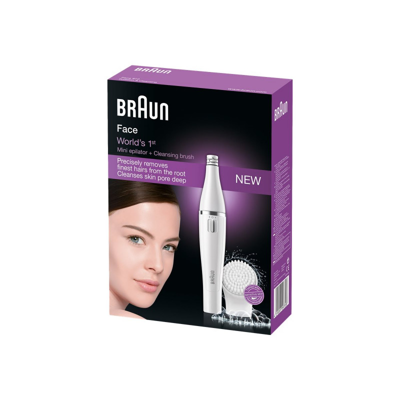 Braun Face SE810 Gesichtsepilierer mit Reinigungsbürstenkopf