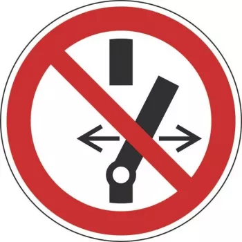 HEIN Industrieschilder 183022 Verbotszeichen 'Schalten verboten', ASR, Magnetfolie