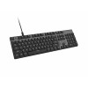Natec Amberjack Kabelgebundene Tastatur, US-Layout, Lineare Hot-Swap-Switches, Weiße Hintergrundbeleuchtung, Anti-Ghosting, Makro-Aufzeichnung, Schwarz/Grau (NKL-2391)