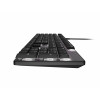 Natec Amberjack Kabelgebundene Tastatur, US-Layout, Lineare Hot-Swap-Switches, Weiße Hintergrundbeleuchtung, Anti-Ghosting, Makro-Aufzeichnung, Schwarz/Grau (NKL-2391)