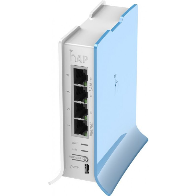 MikroTik RB941-2ND-TC Wireless Access Point, 300 Mbit/s, Blau/Weiß