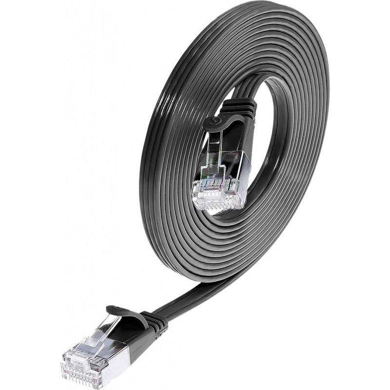 Wirewin Slim Cat6 U/FTP Patchkabel RJ45, 10 m, Grau