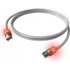 ZVK EasyLan Cat6a LED Patchkabel RJ45, geschirmt, 7,5 m, Türkis