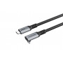 Mercodan Gewinkeltes USB-Kabel USB-C zu USB-C, 3 m