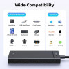 Ugreen USB-C Hub auf 4x USB-C 3.2 / 1x USB-C 100W PD CM806 Schwarz