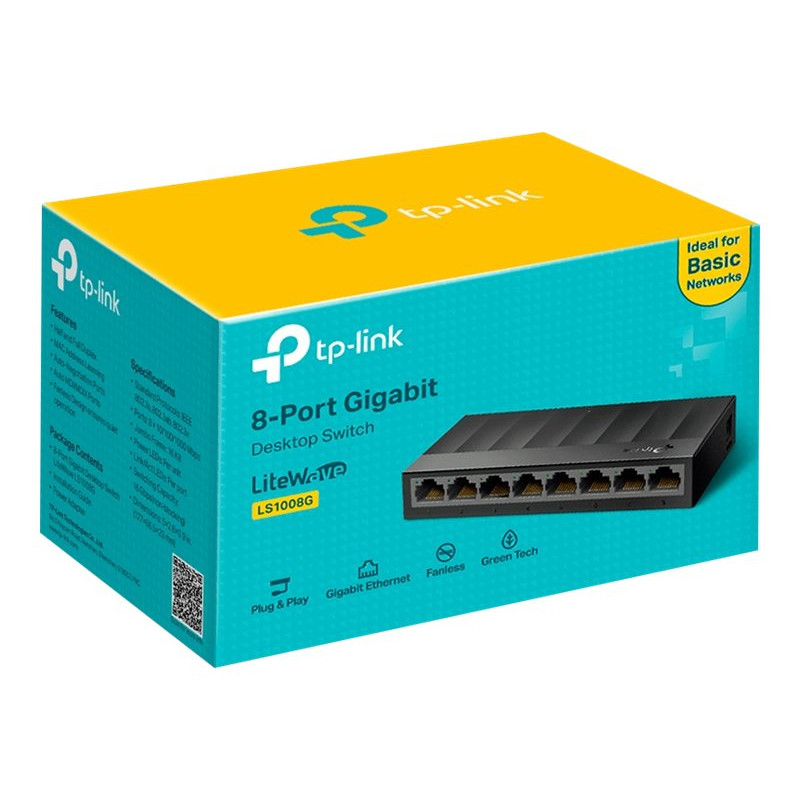 TP-Link TL-LS1008G Switch, 8x 10/100/1000 Mbit/s