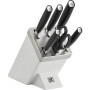 Set aus 5 Messern in einem selbstschärfenden Block Zwilling All * Star – Silber