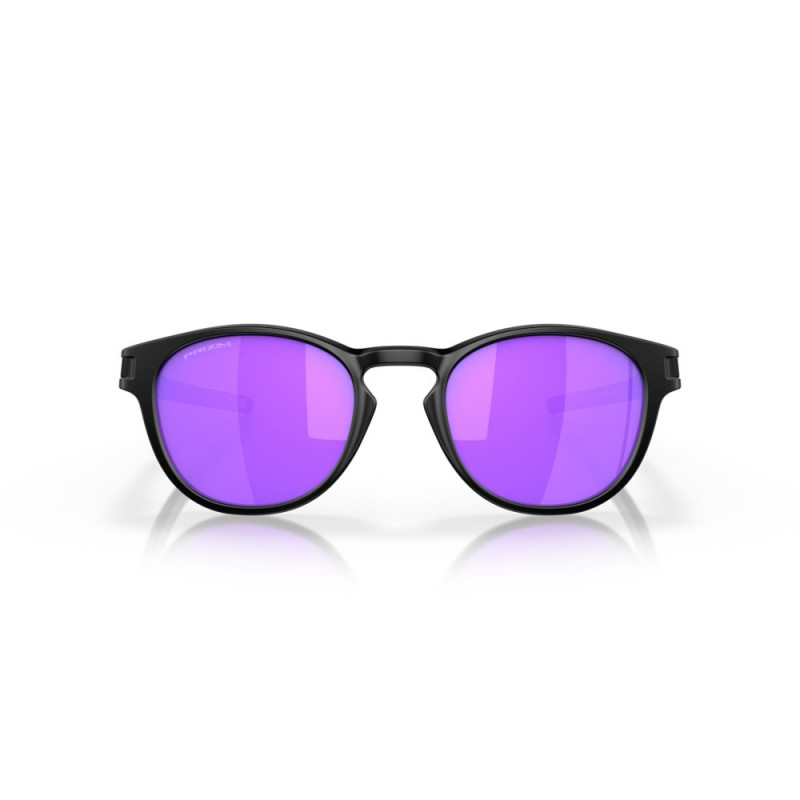 Oakley Latch Sonnenbrille – Matte Black/Prizm Violet