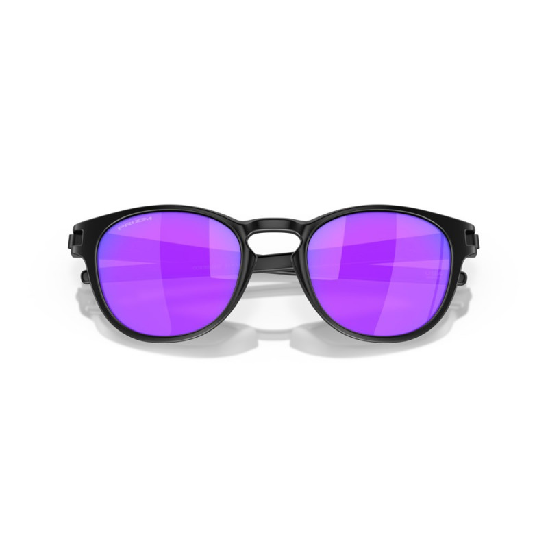 Oakley Latch Sonnenbrille – Matte Black/Prizm Violet