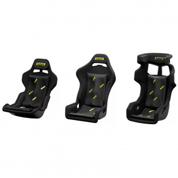 Sabelt Sim Foam Pro Kit Rückenlehne, formstabiles Rückenpolster, ergonomisch, 40x65 cm, schwarz