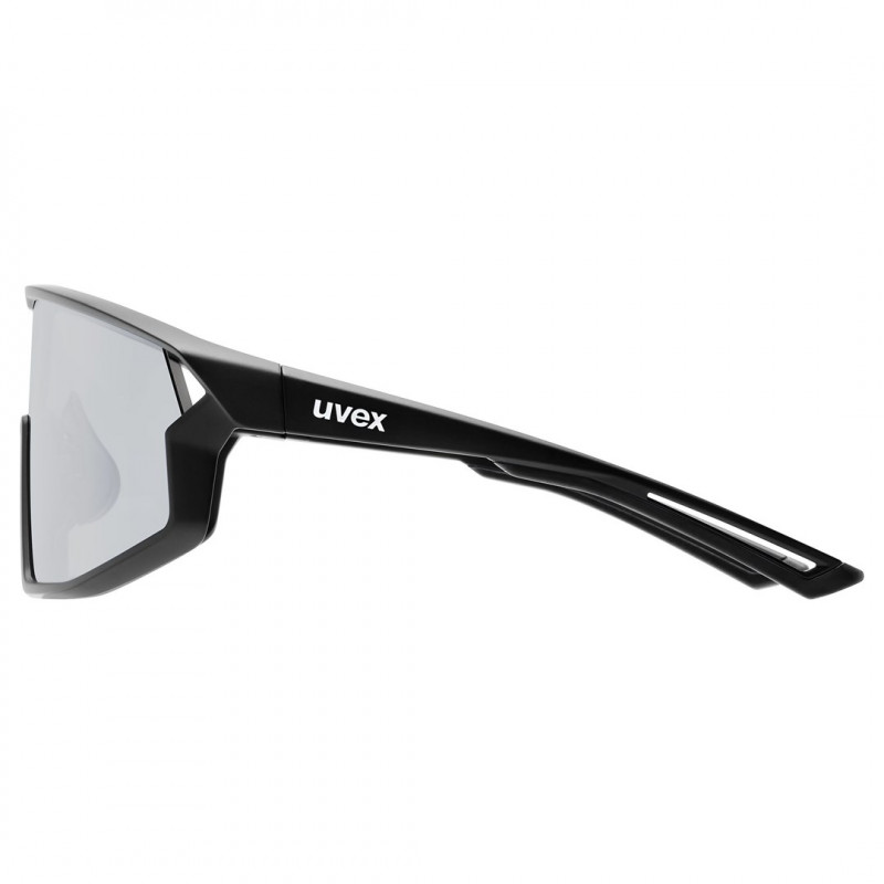Uvex Skyryse Fahrradsonnenbrille, Schwarz Matt / Silber