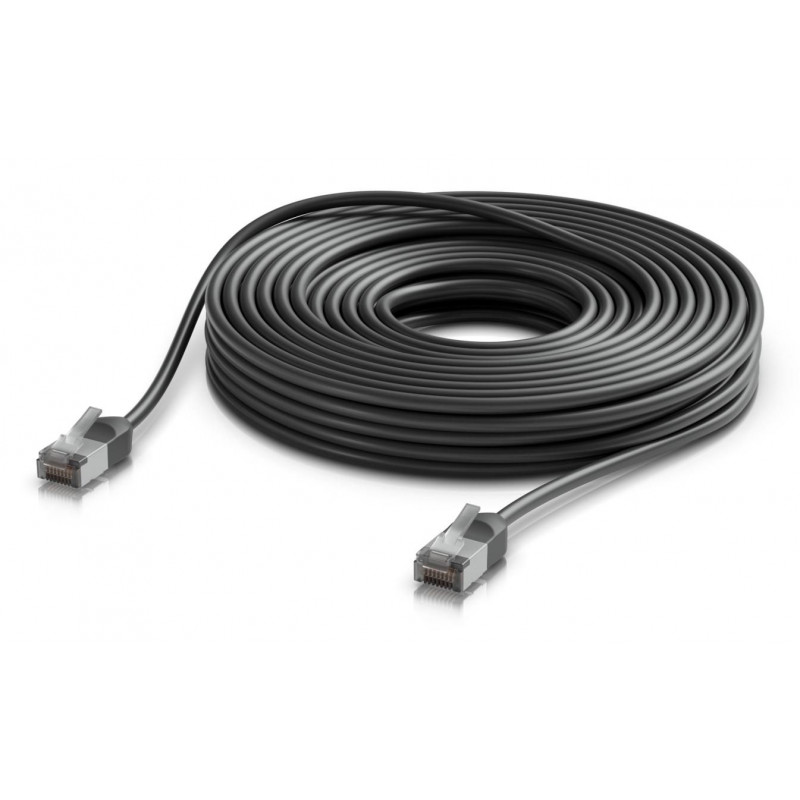 Ubiquiti Outdoor Cat6a F/UTP Patchkabel RJ45, 15 m, Schwarz