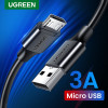 Ugreen USB-Kabel USB-A auf Micro-USB, 0,5 m, Schwarz