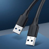 Ugreen US102 USB 2.0 Kabel Stecker auf Stecker, 0,5 m, Schwarz