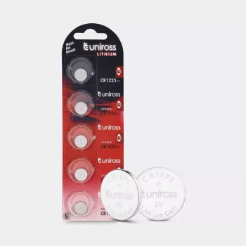 Uniross Batteries Lithium-Knopfzelle CR1225 3V - SP5 Allzweckbatterie