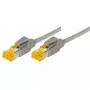 Tecline Cat6a S/FTP Patchkabel RJ45, 2 m, Grau, LSZH
