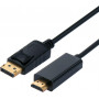 Secomp DisplayPort-Kabel, 2 m, 4K, Schwarz