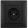 VCX WESA LC 07C Einzelsteckdose, Schwarz