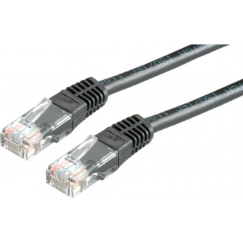 Secomp Cat6 U/UTP Patchkabel RJ45, 0,5 m, Schwarz