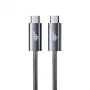 TB Braided USB 3.2 Gen 1 Kabel USB-C zu USB-C, 1 m, 100 W, Schwarz