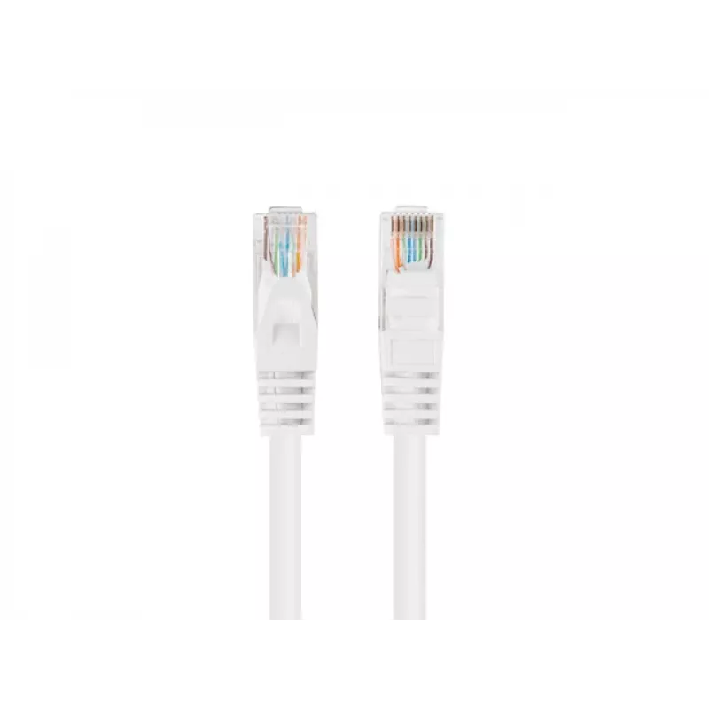 Lanberg Cat5e U/UTP Patchkabel RJ45, 0,25 m, Weiß, 10er-Pack