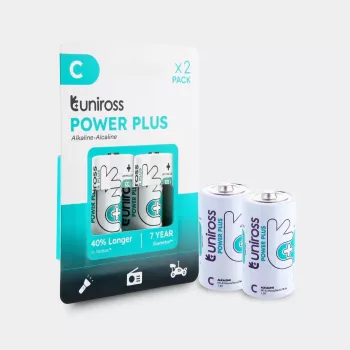 Uniross Power Plus C / LR14 Batterien 7000mAh, 2 Stk.