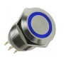 Lamptron Vandalismustaster / Schalter 16mm - Silverline - blau