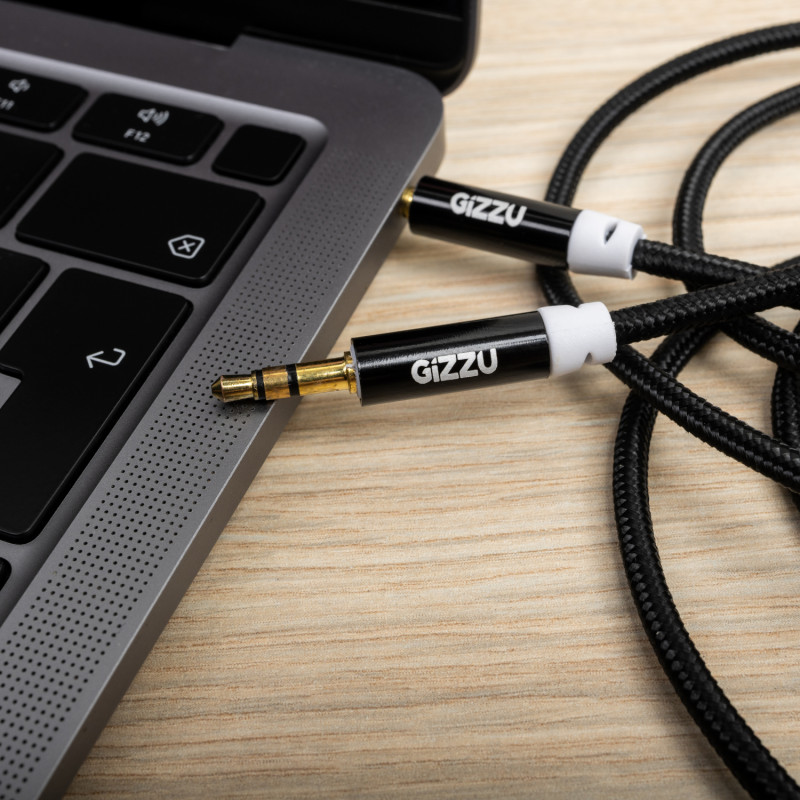 Gizzu 3,5mm AUX-Kabel 2m – Schwarz