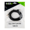 Gizzu 3,5mm AUX-Kabel 2m – Schwarz