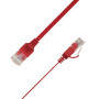 Linkit flaches U/UTP Cat6A Patchkabel, 0,75 m, rot