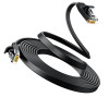 Ugreen Flaches Cat6 U/UTP Patchkabel RJ45, 0,5 m, Schwarz