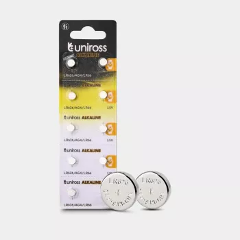 Uniross Batterie - LR66 / LR626 - 10er Pack Blister