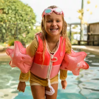 Sunnylife Schwimmweste (2-3 Jahre) – Melody the Mermaid Neon Strawberry