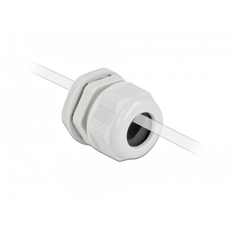 Delock Kabelverschraubung PG29 für Flachkabel grau 2 Stück