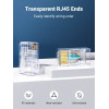 UGREEN Cat6 RJ45 Modularstecker (50 Stück)–Transparent mit Goldkontakten