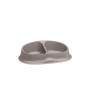 Stefanplast Futterdoppelnapf Chic 0,25+0,25L 27x17,5x7,2cm hellgrau