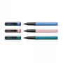 Pelikan Pina Colada Rollerball-Stift, 12er-Display, Metallgehäuse und -kappe, Schwarz (605502)