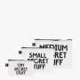LOQI SNASK Beutel-Set – Transparent Secret and Classified (3 Stk.)