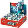 Maped Pyramide DRAGON Radiergummi aus Kunststoff, Weiß, Dreieckig, Phthalat- und PVC-frei, 24er-Display (119527)