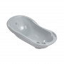 Keeeper Babybadewanne 84cm mit Stöpsel Maria Stars 84x49x29cm grau