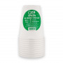 Gogreen Go Green umweltfreundliche Becher 350 ml, 10 Stück, weiß