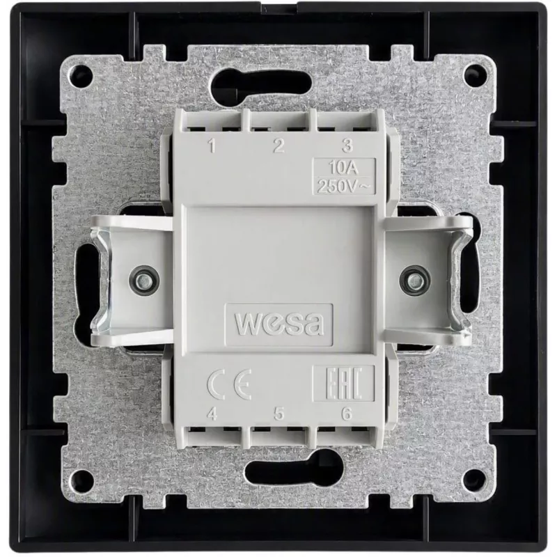 VCX WESA LC 05C Doppel-Wechselschalter, Schwarz