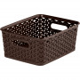 Curver My Style S Korb 4 l, 25,5x19,6x10,3 cm, dunkelbraun