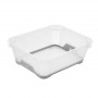 Keeeper Jonas Mini-Korb A6 mit Antirutsch, 20x16x7 cm, transparent/grau