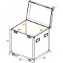 Roadinger Universal-Tour-Case, 60 cm, mit Rollen, Profi (30126416)