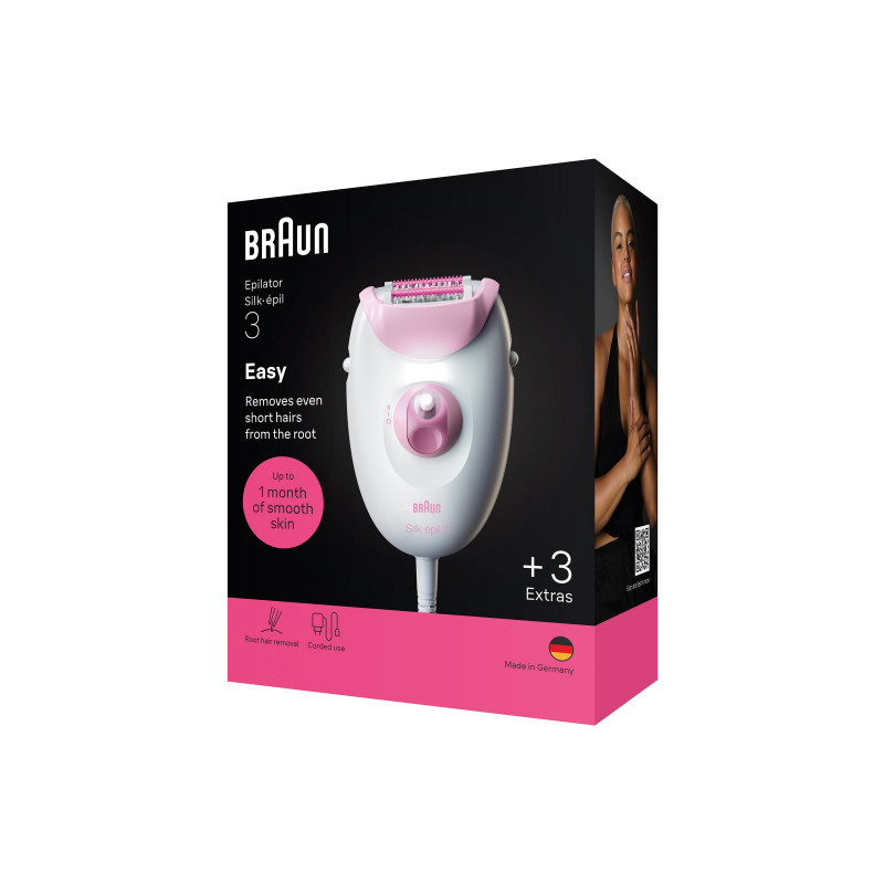 Braun Silk 3 SE3-033 Epilierer mit Zubehör