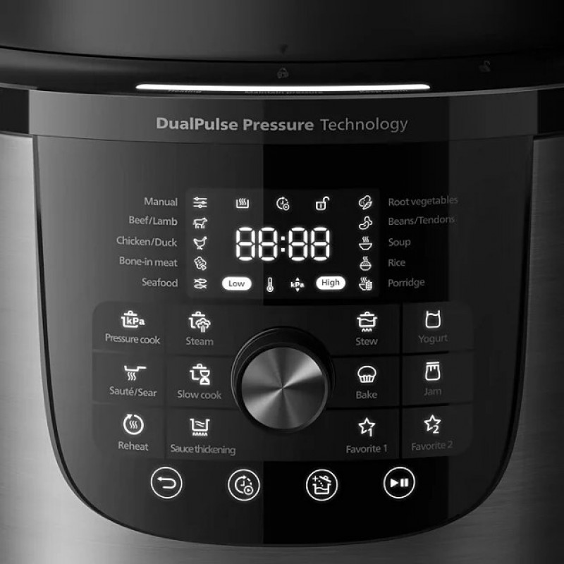 Philips Multifunktionskocher der Serie 3000 mit Deckel, 6 l