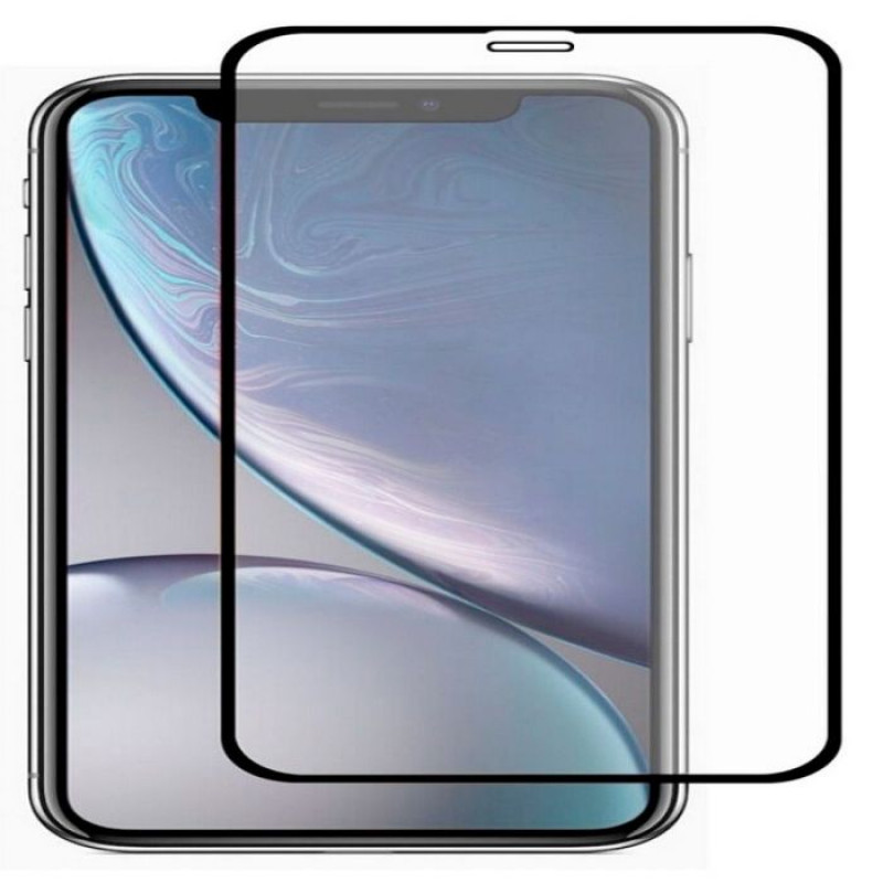 Evelatus 2.5D Full Cover antistatischer Displayschutz aus gehärtetem Glas für Apple iPhone XR/11 (Japan Glue, Corning)