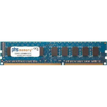 PHS-Speicher 8GB DDR3 1600MHz ECC UDIMM Speicher basierend auf Hynix HMT41GU7AFR8A-PB, PC3L-12800E, 1,35 V (SP258938)