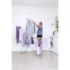 Brabantia HangOn Wäscheständer mit Kleiderbügelstange, 25 m, Metallic Grey